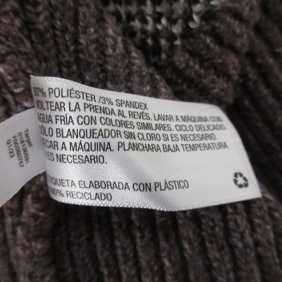 A New Day Sweater Plus Size 3X Purple Leopard Print V-Neck Knit Top Long Sleeves - Picture 9 of 10